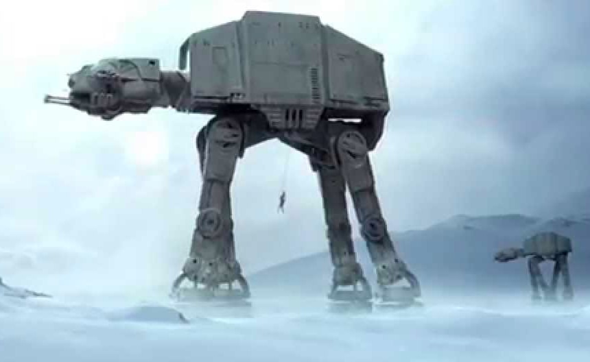AT-AT Walker in nature - before